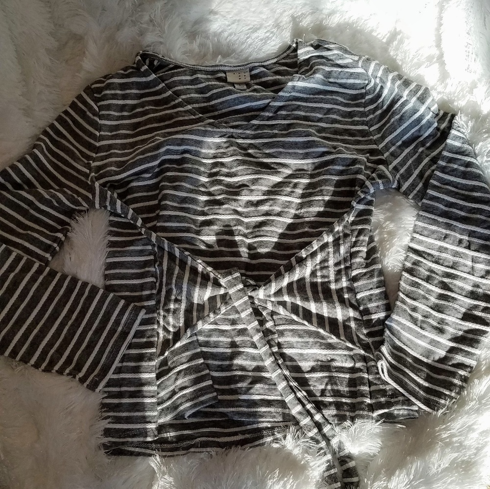 A New Day Tie Front Top